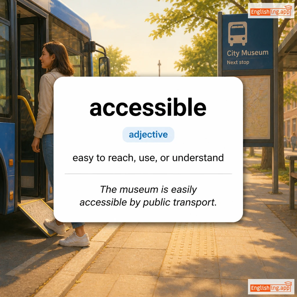accessible definition card — visual illustration of the meaning
