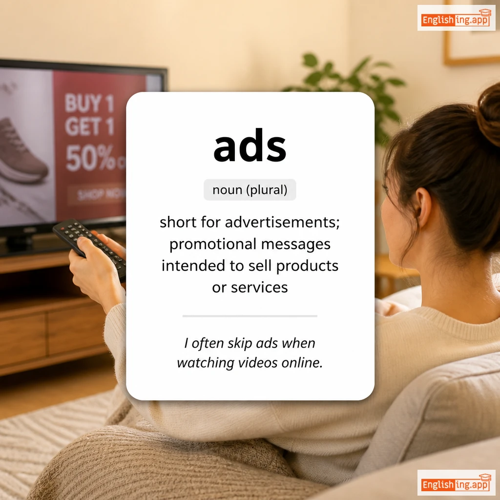 ads definition card — visual illustration of the meaning