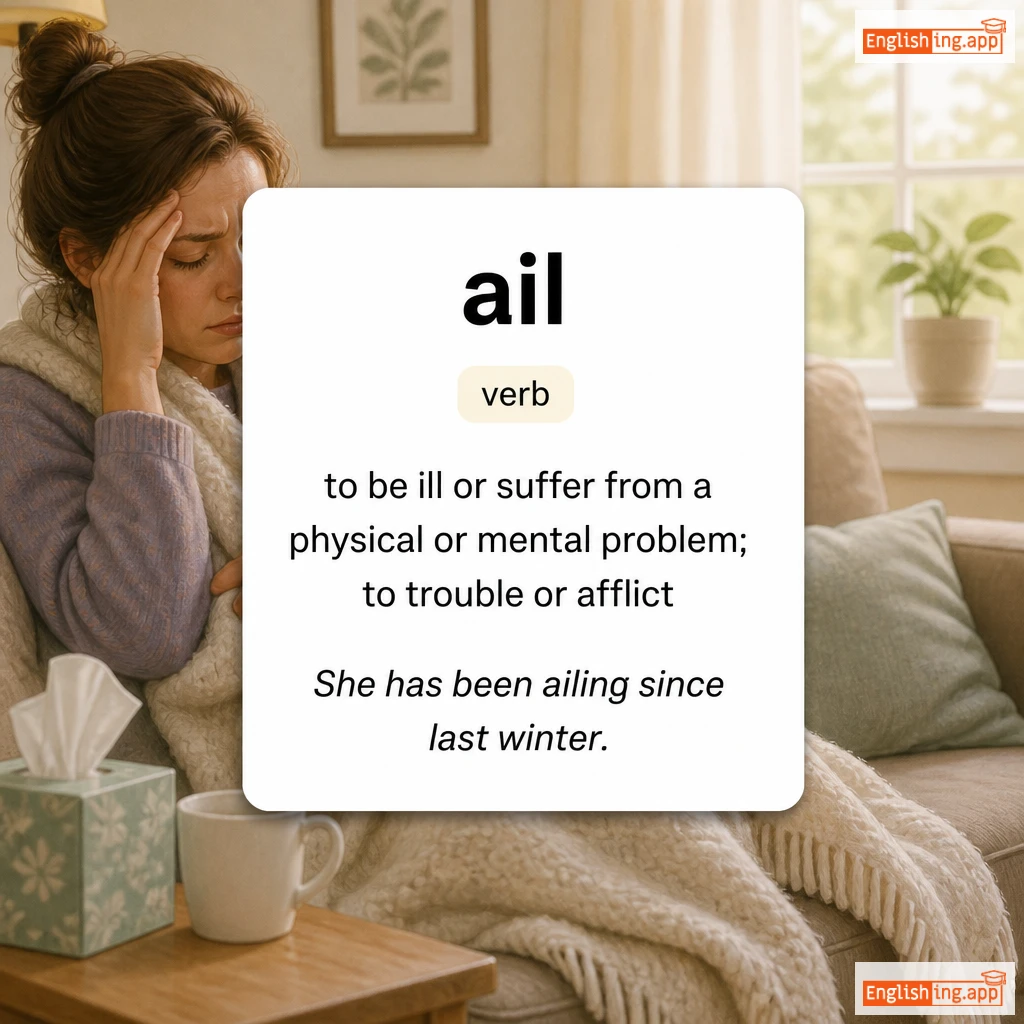 ail definition card — visual illustration of the meaning