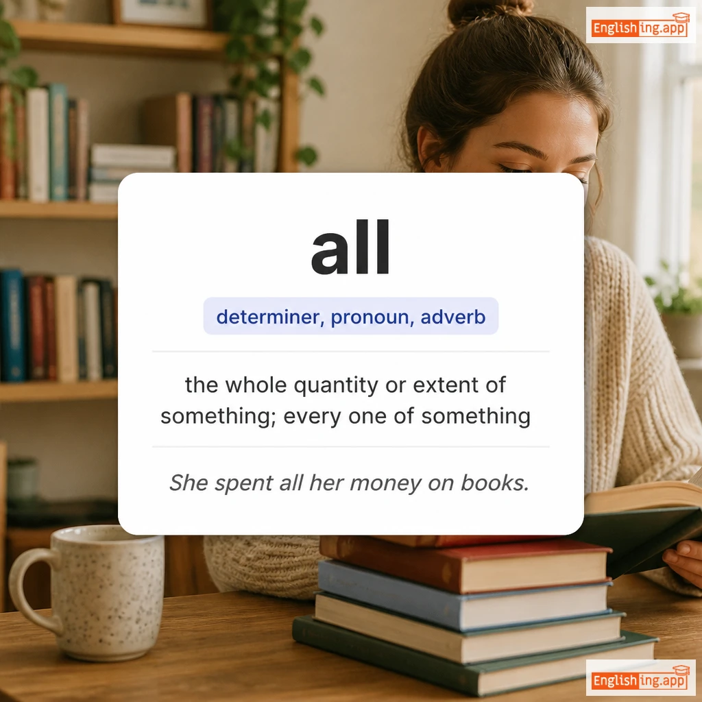 all definition card — visual illustration of the meaning