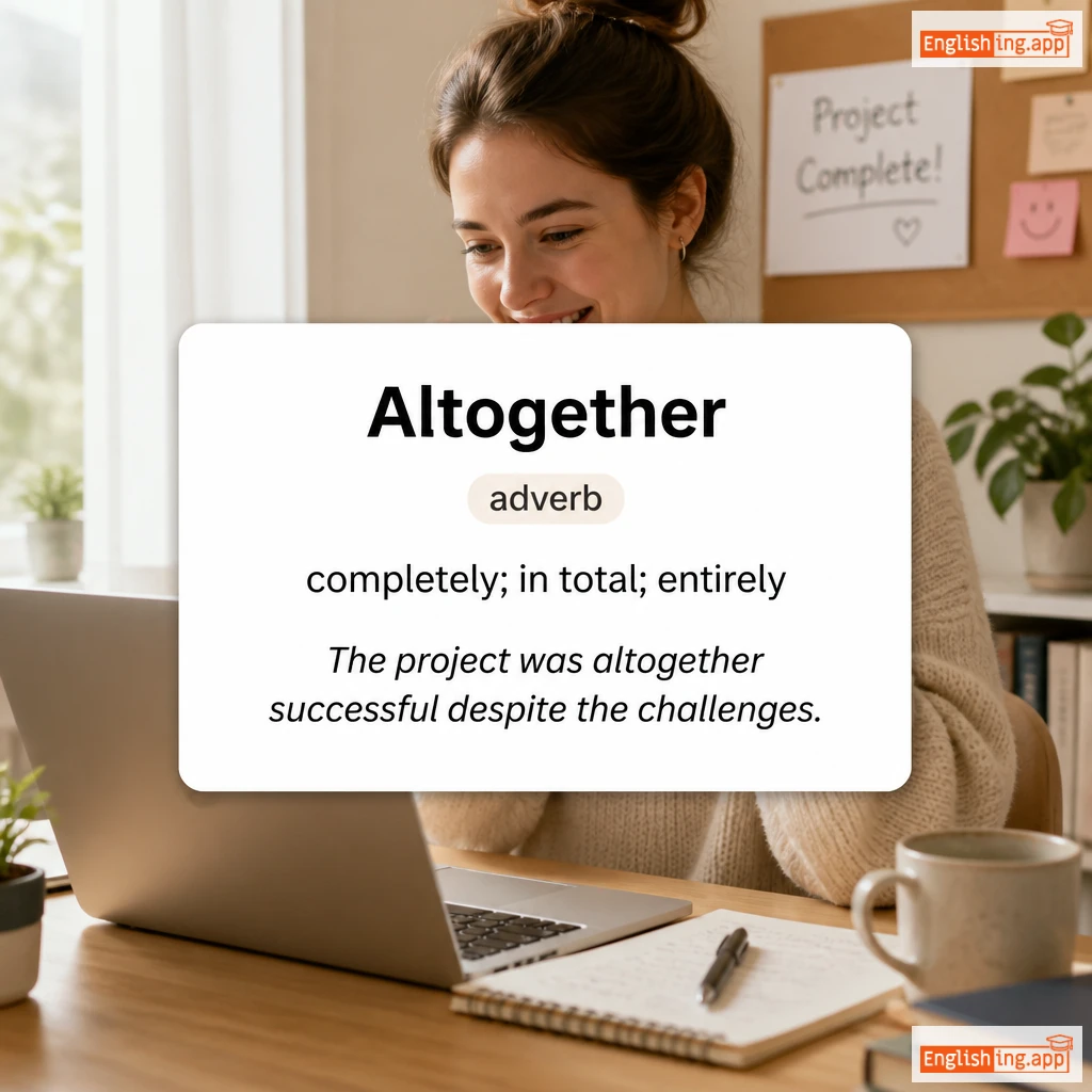 Altogether definition card — visual illustration of the meaning