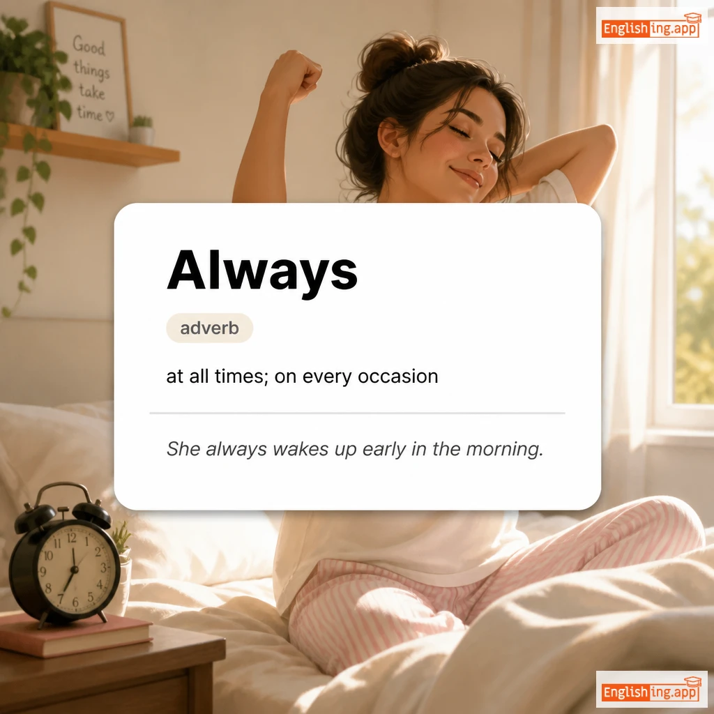 Always definition card — visual illustration of the meaning