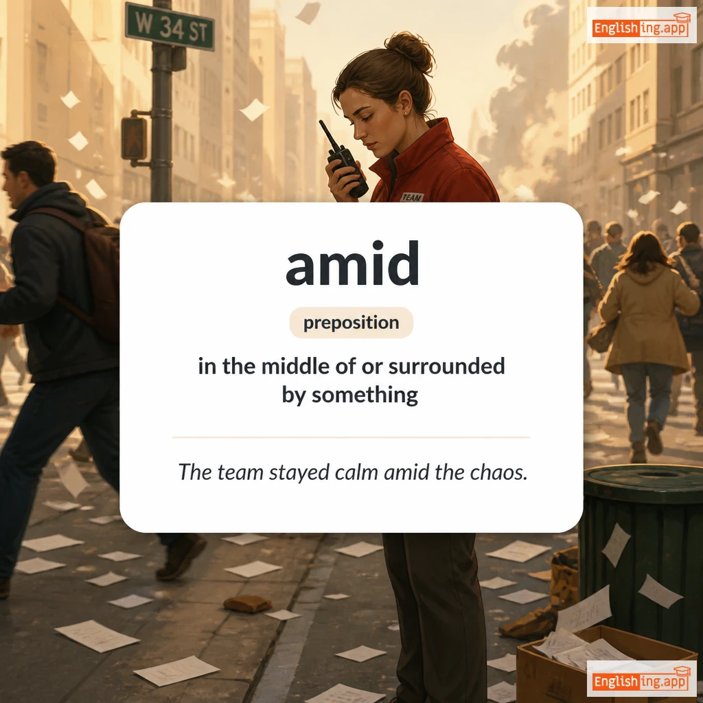 amid definition card — visual illustration of the meaning