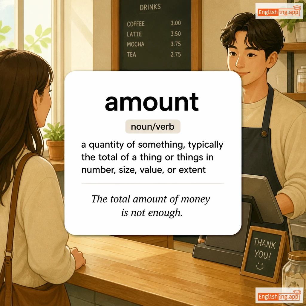 amount definition card — visual illustration of the meaning