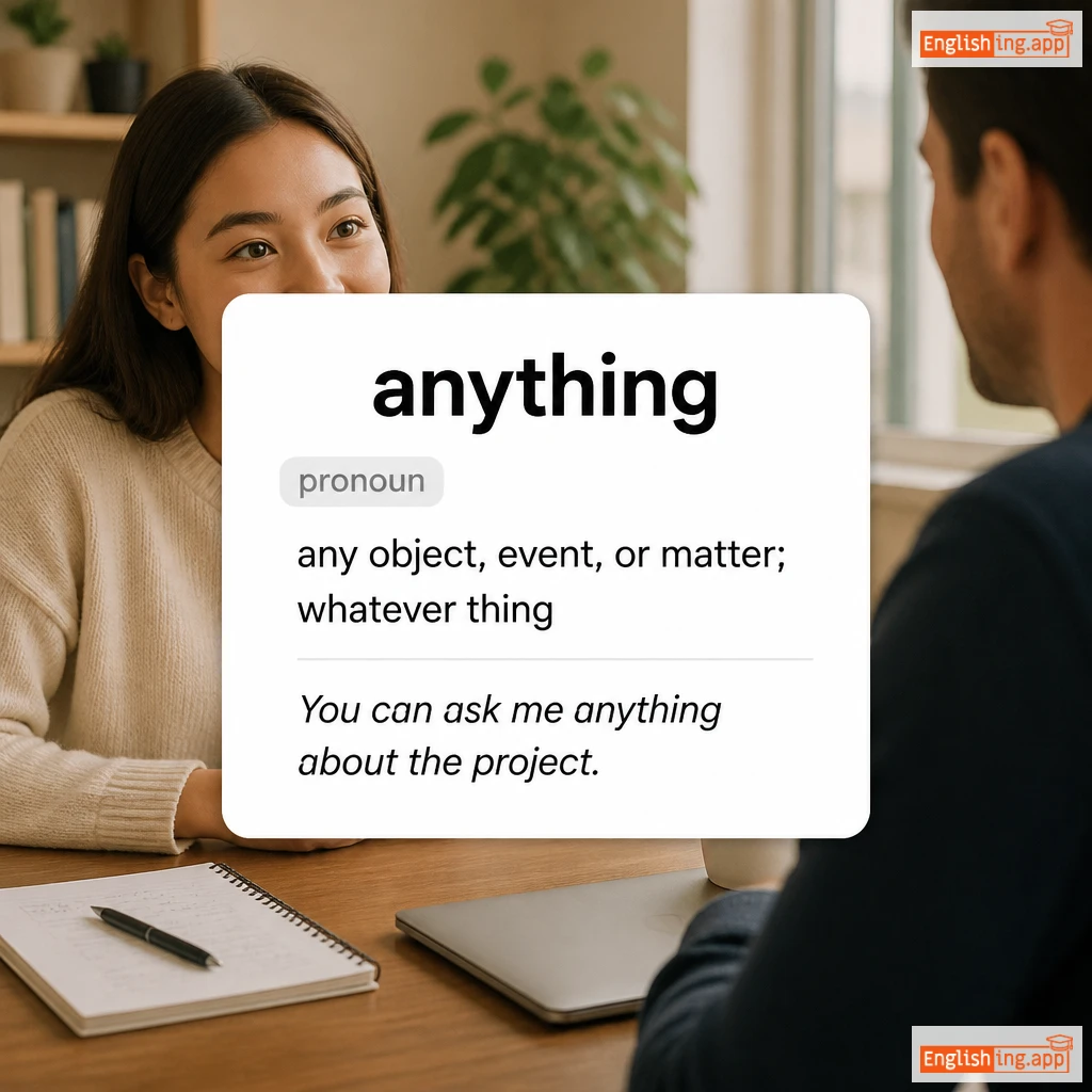anything definition card — visual illustration of the meaning