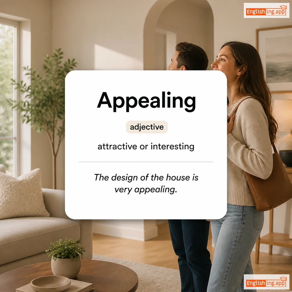 Appealing definition card — visual illustration of the meaning