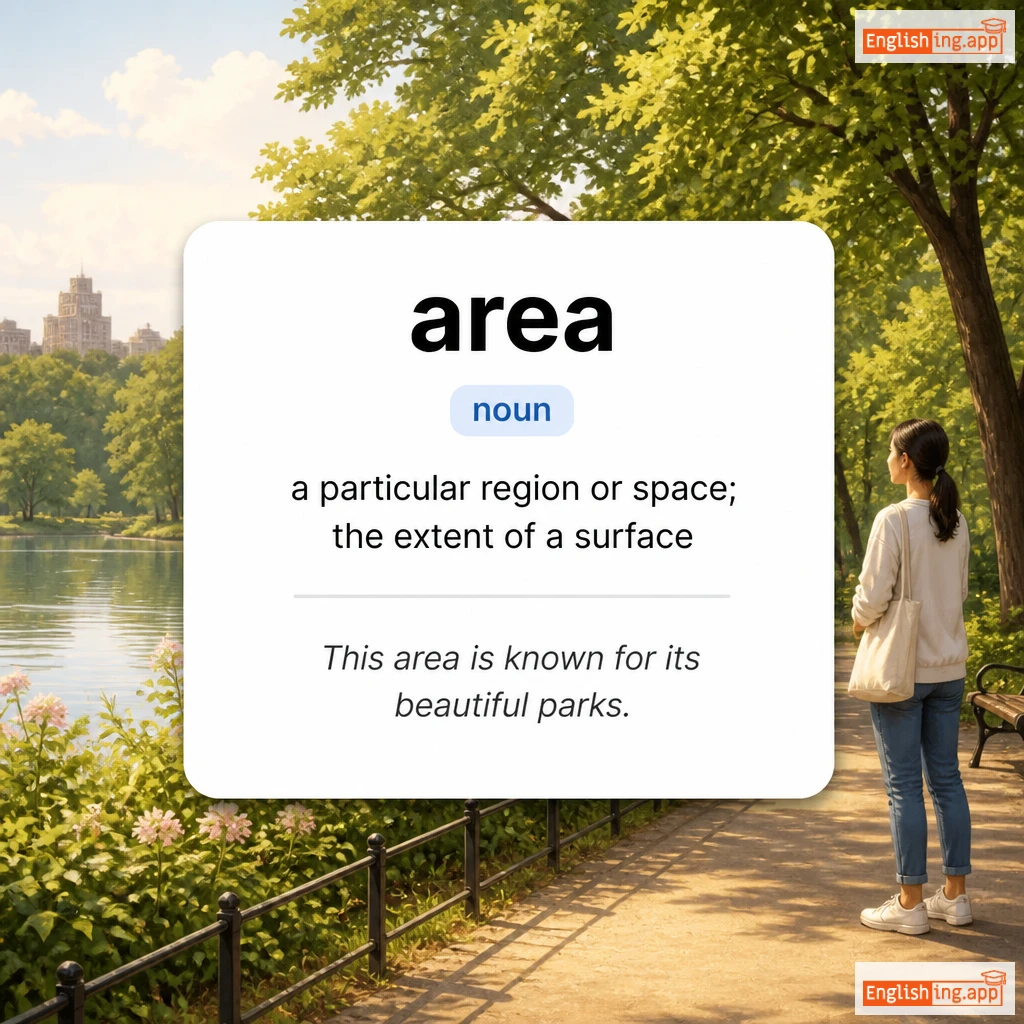 area definition card — visual illustration of the meaning