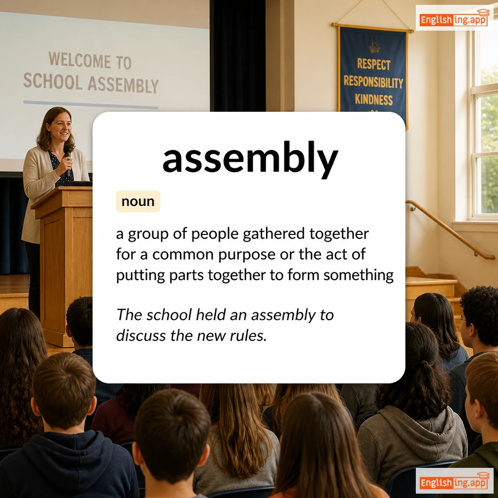 assembly definition card — visual illustration of the meaning