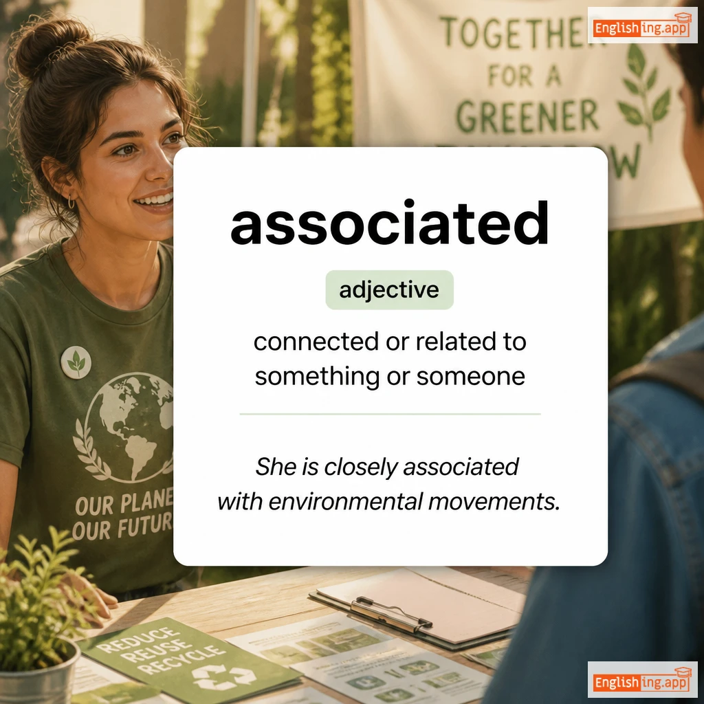associated definition card — visual illustration of the meaning