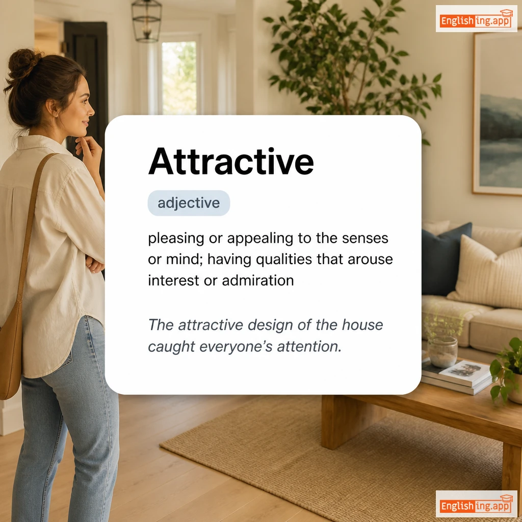 Attractive definition card — visual illustration of the meaning
