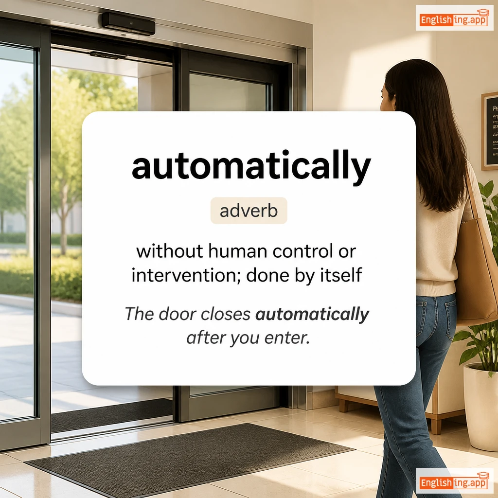 automatically definition card — visual illustration of the meaning