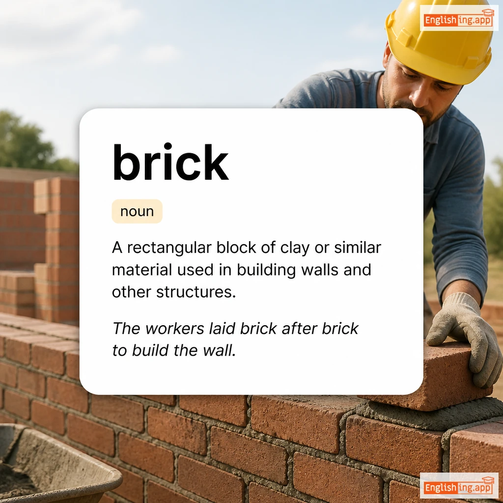 brick definition card — visual illustration of the meaning