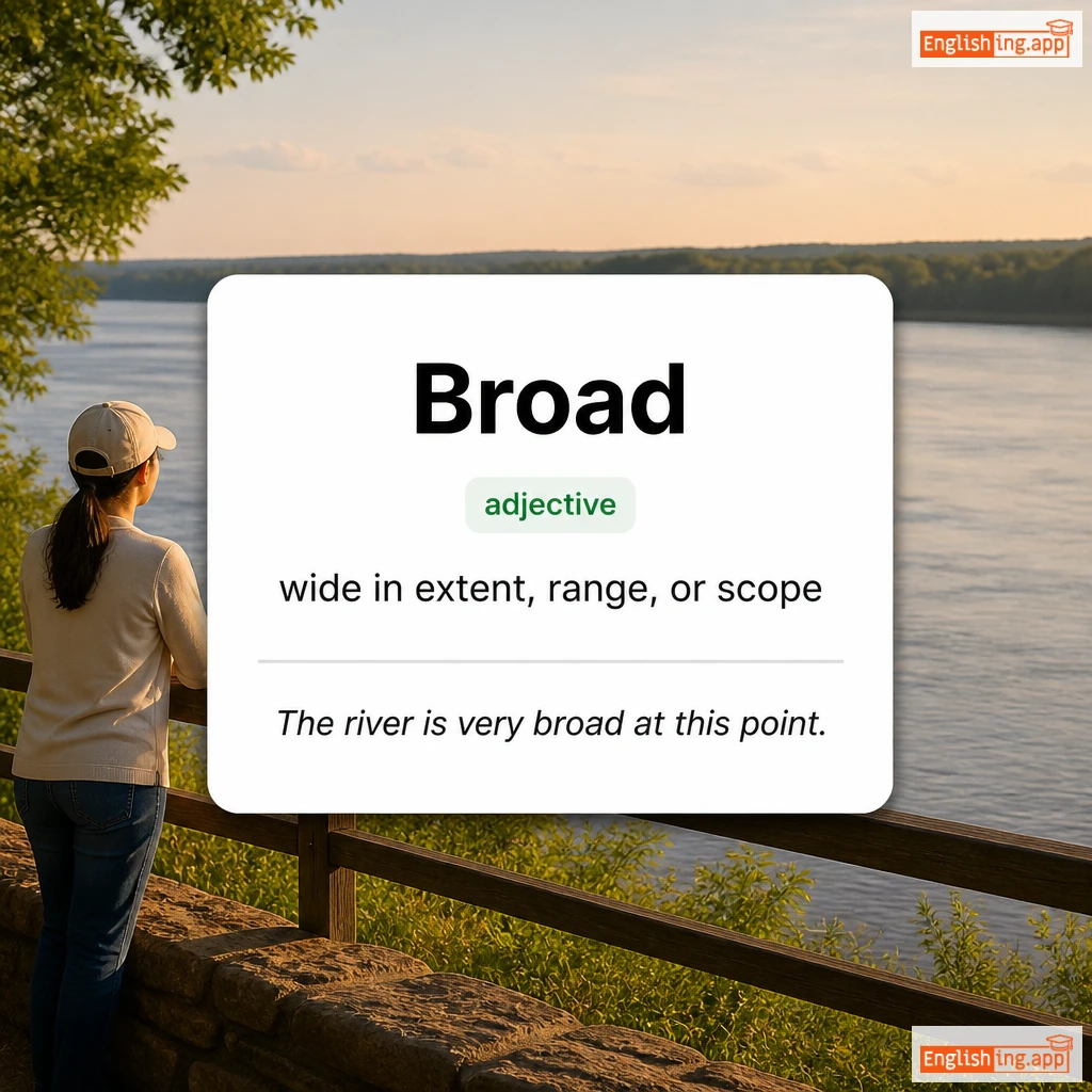 Broad definition card — visual illustration of the meaning