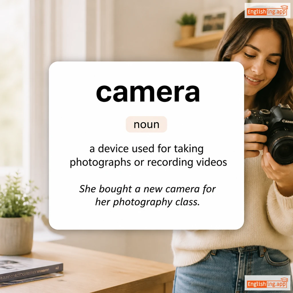 camera definition card — visual illustration of the meaning