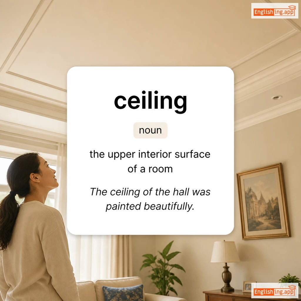 ceiling definition card — visual illustration of the meaning