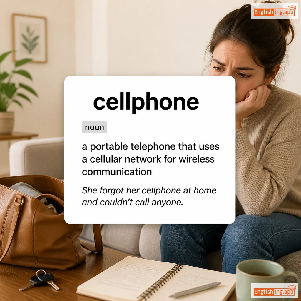 cellphone definition card — visual illustration of the meaning