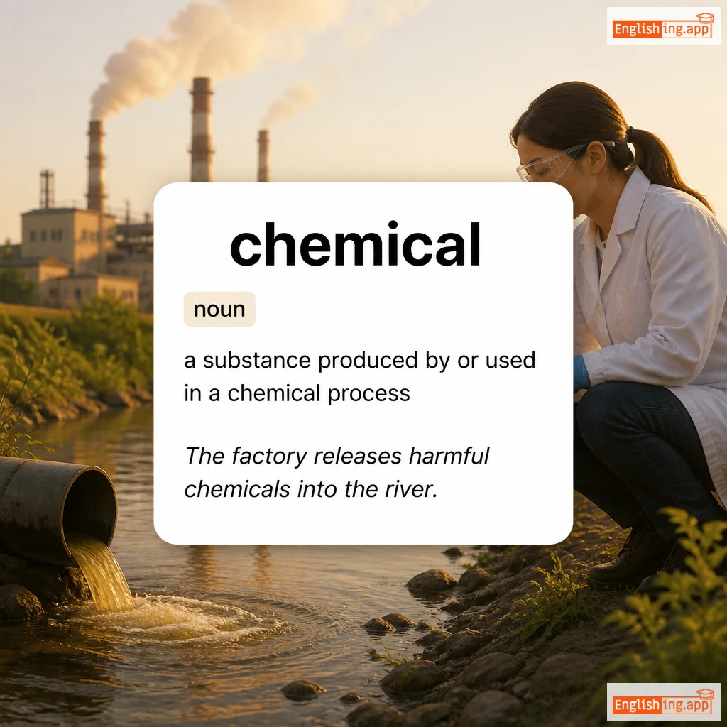 chemical definition card — visual illustration of the meaning