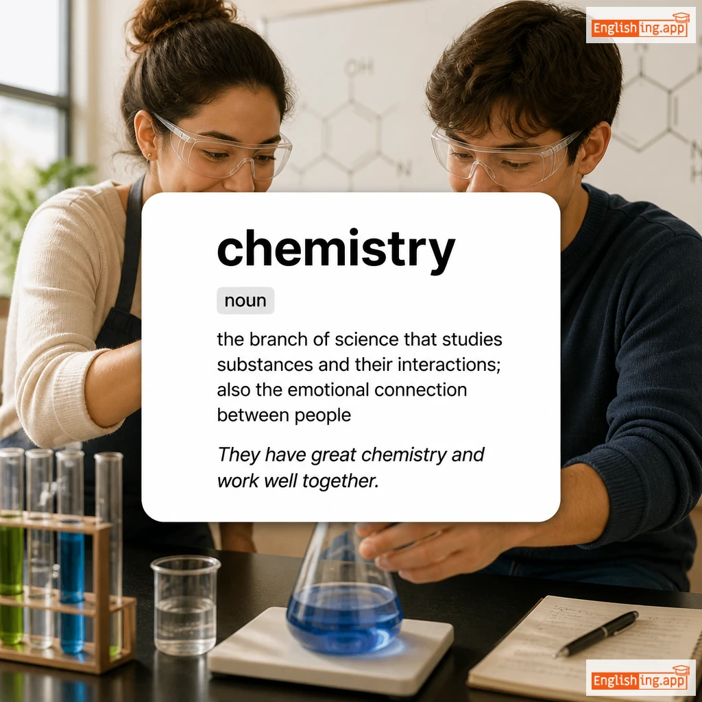 chemistry definition card — visual illustration of the meaning