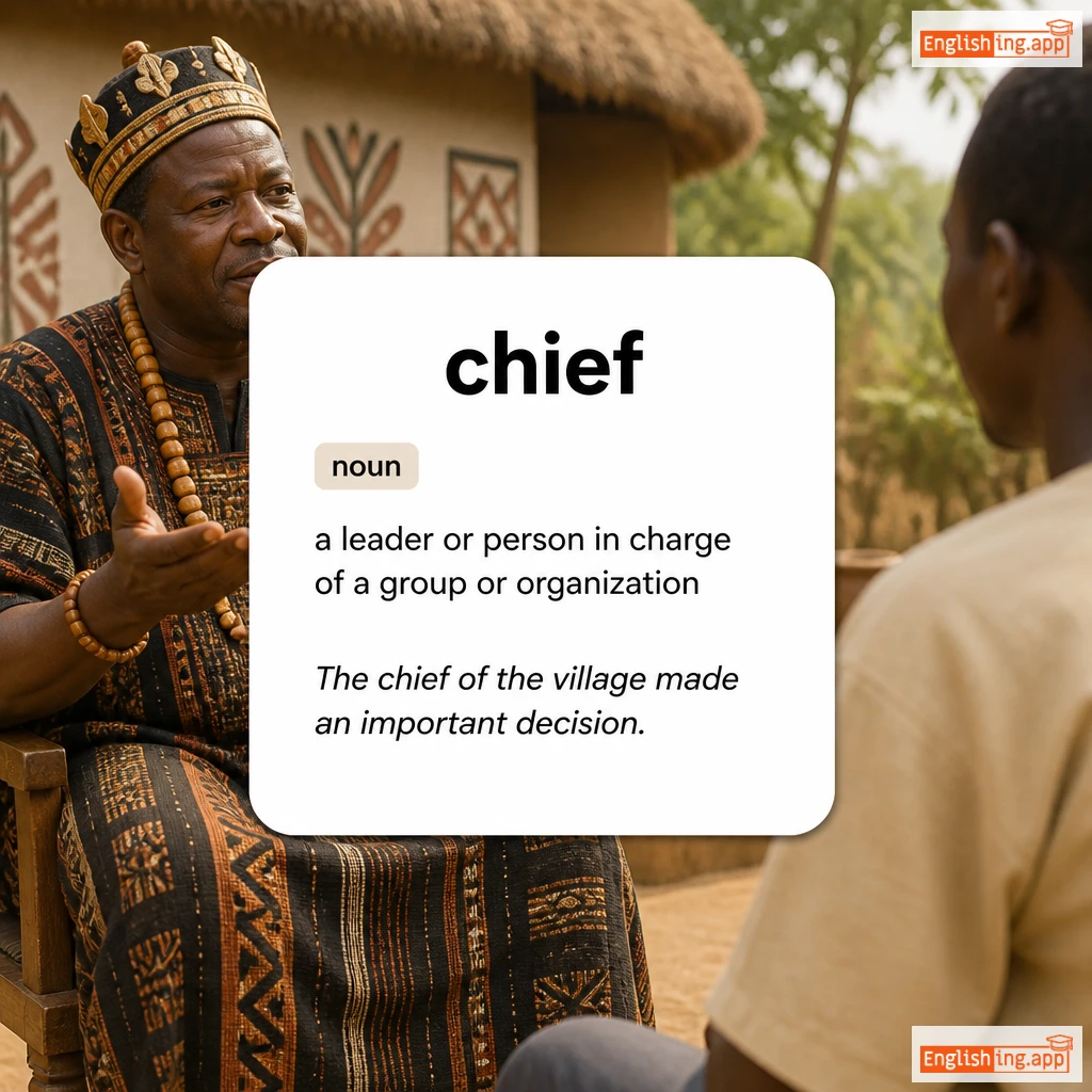 chief definition card — visual illustration of the meaning