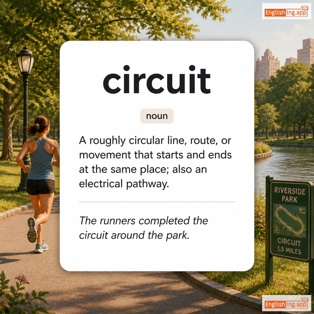 circuit definition card — visual illustration of the meaning