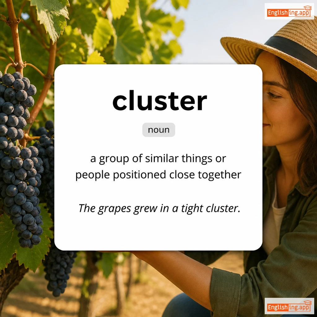 cluster definition card — visual illustration of the meaning