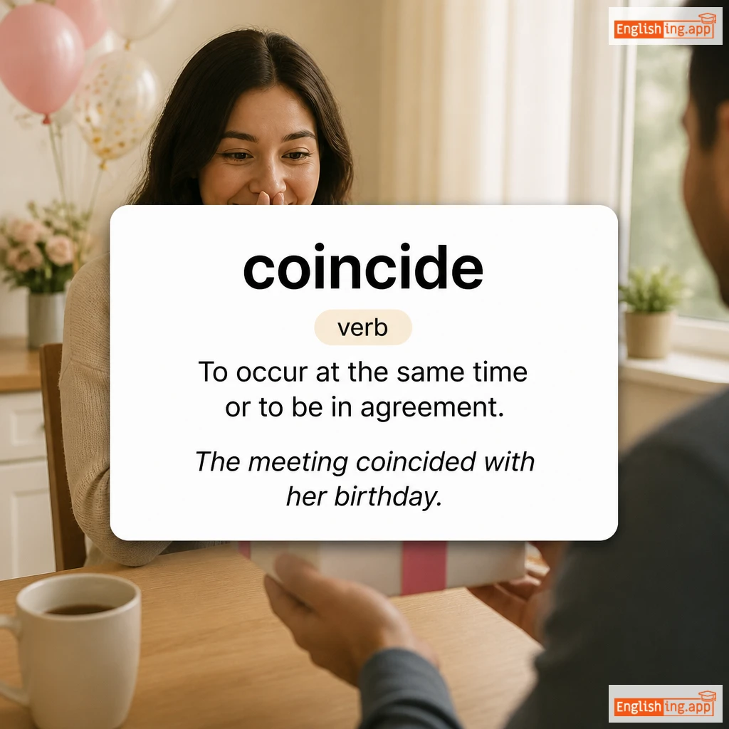 coincide definition card — visual illustration of the meaning