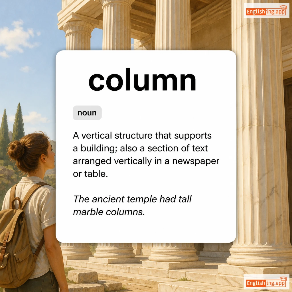 column definition card — visual illustration of the meaning