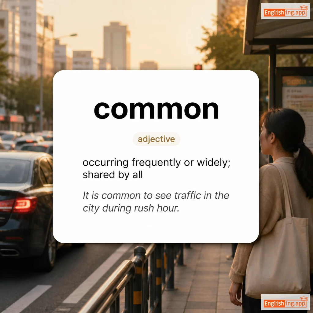 common definition card — visual illustration of the meaning