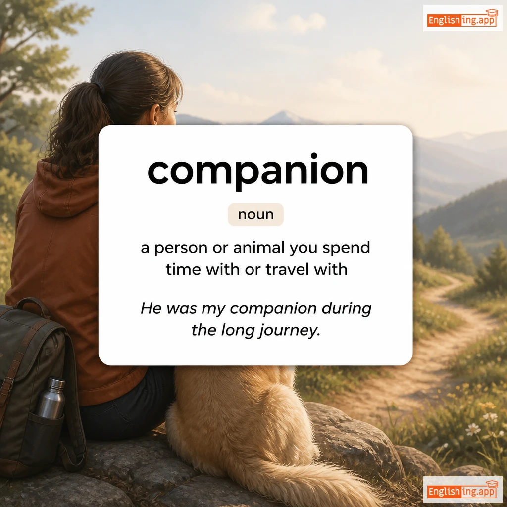 companion definition card — visual illustration of the meaning