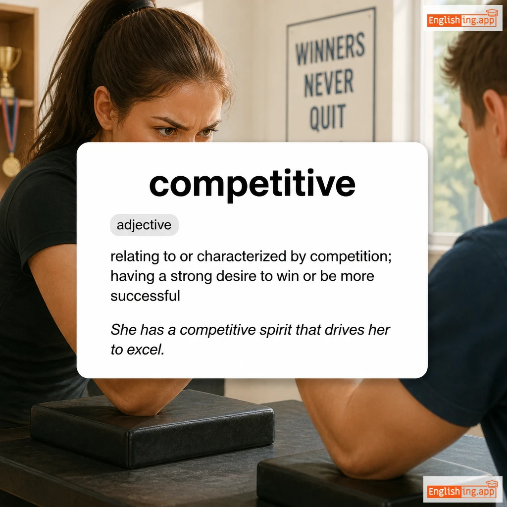 competitive definition card — visual illustration of the meaning