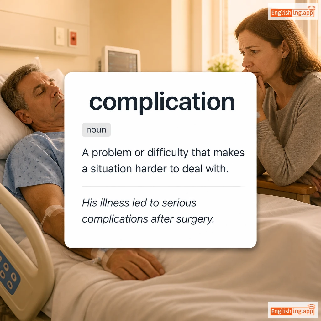 complication definition card — visual illustration of the meaning