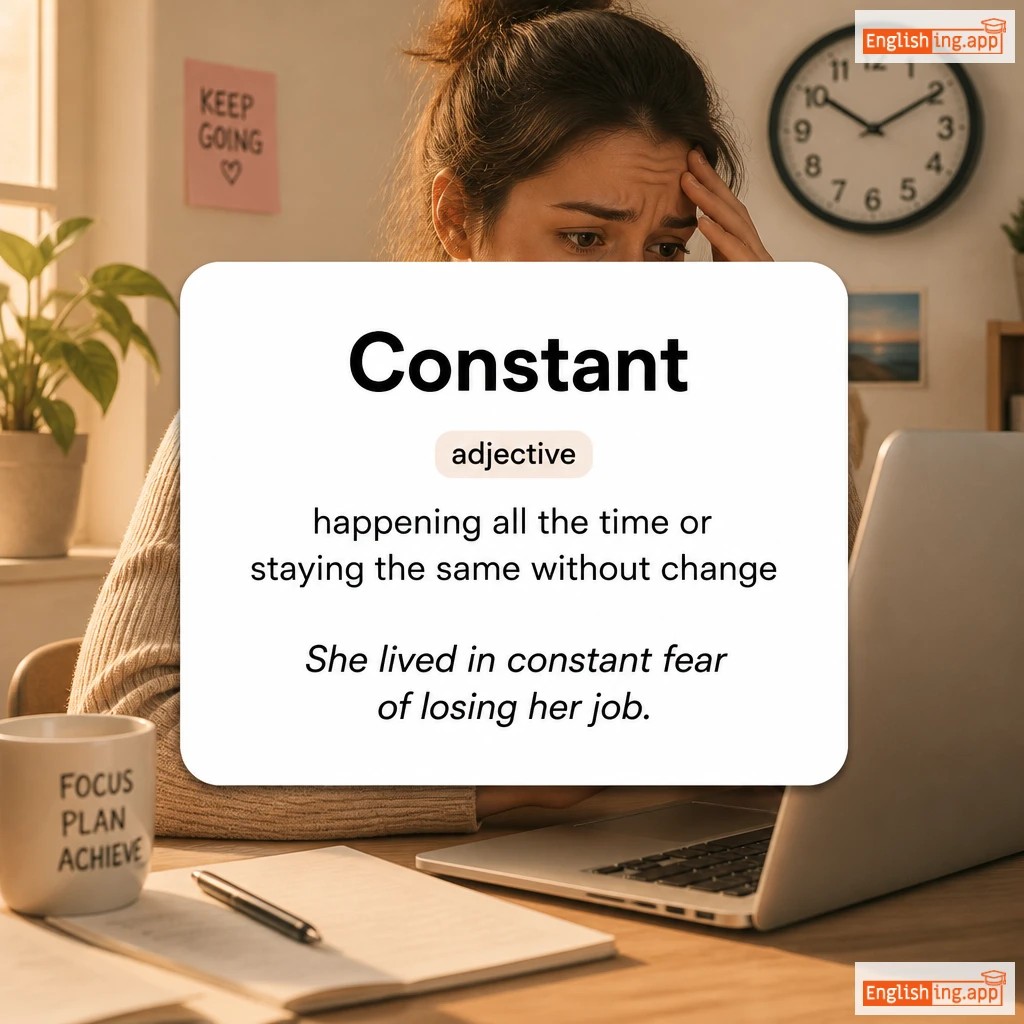 Constant definition card — visual illustration of the meaning