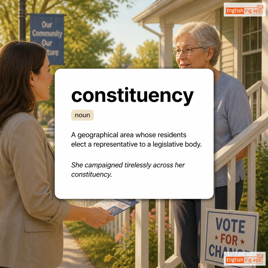 constituency definition card — visual illustration of the meaning