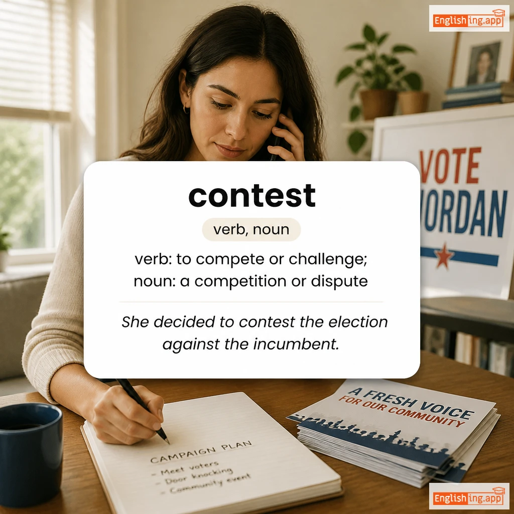 contest definition card — visual illustration of the meaning