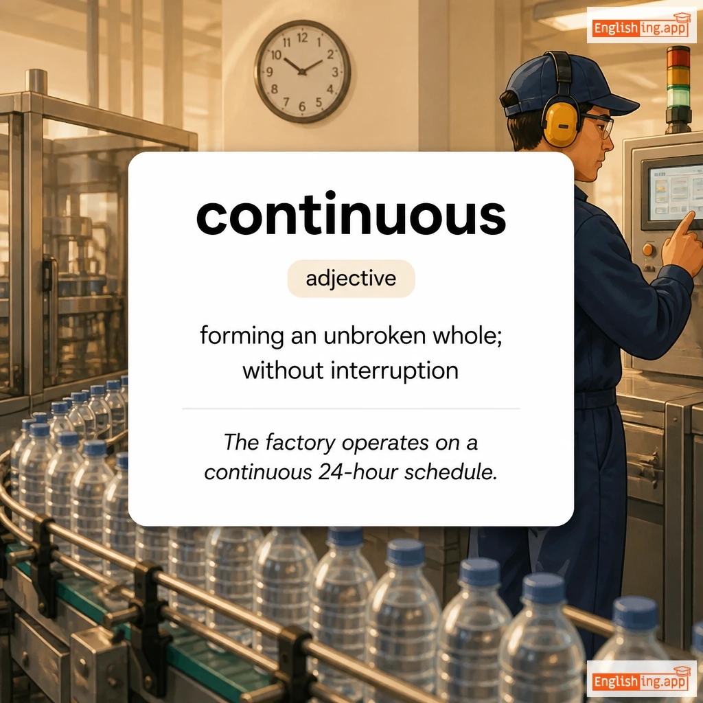 continuous definition card — visual illustration of the meaning