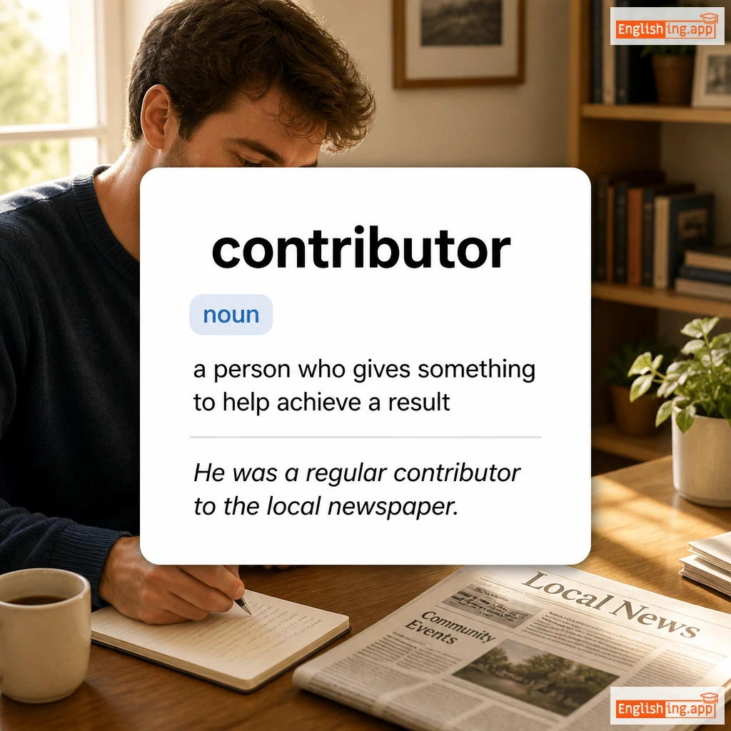 contributor definition card — visual illustration of the meaning