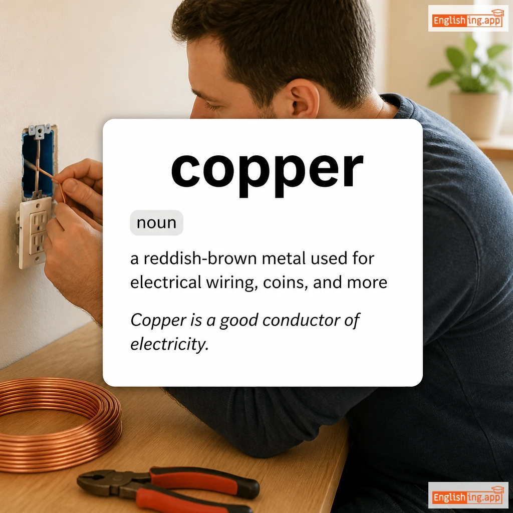 copper definition card — visual illustration of the meaning