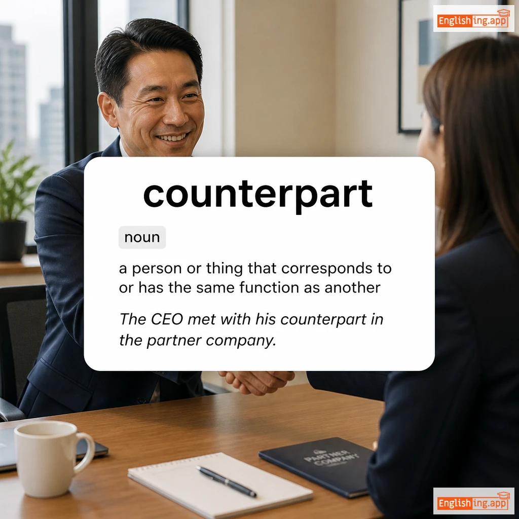 counterpart definition card — visual illustration of the meaning
