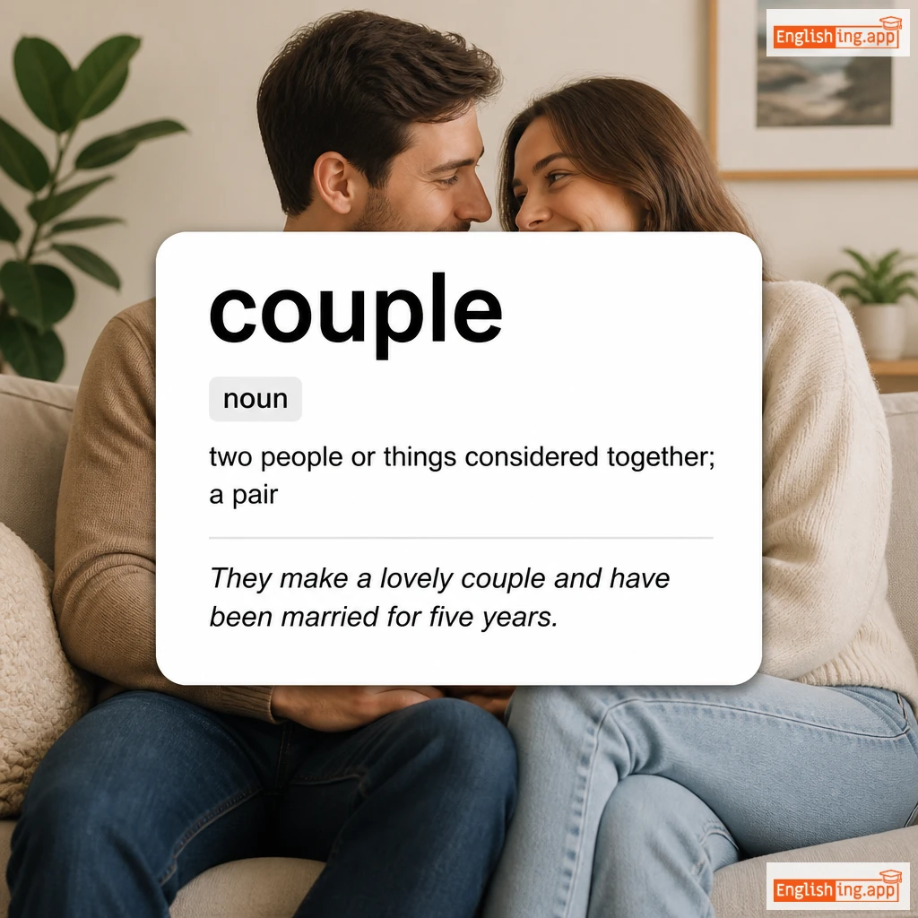 couple definition card — visual illustration of the meaning