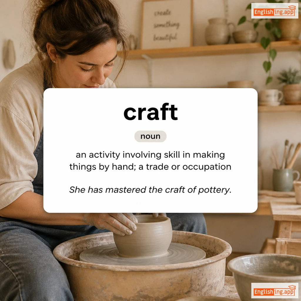 craft definition card — visual illustration of the meaning