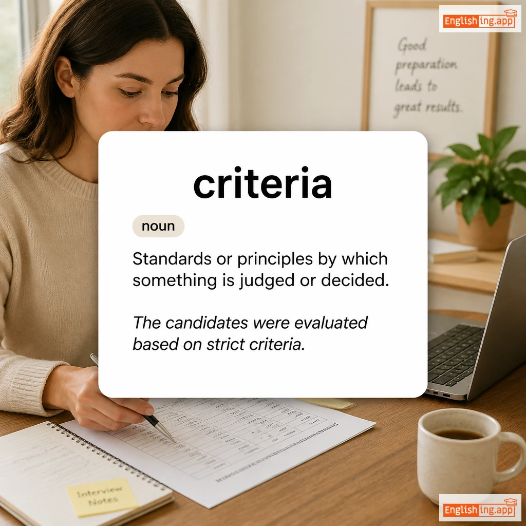 criteria definition card — visual illustration of the meaning