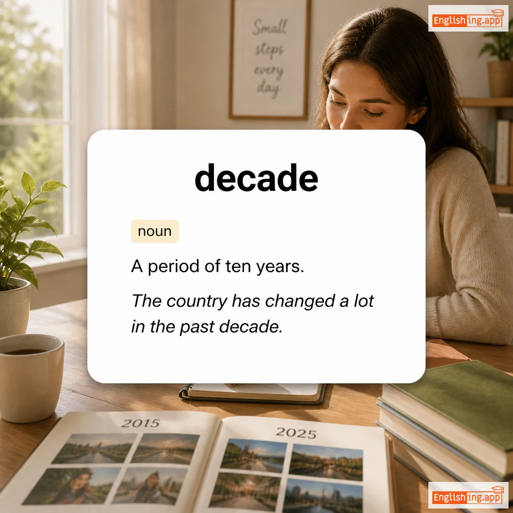 decade definition card — visual illustration of the meaning