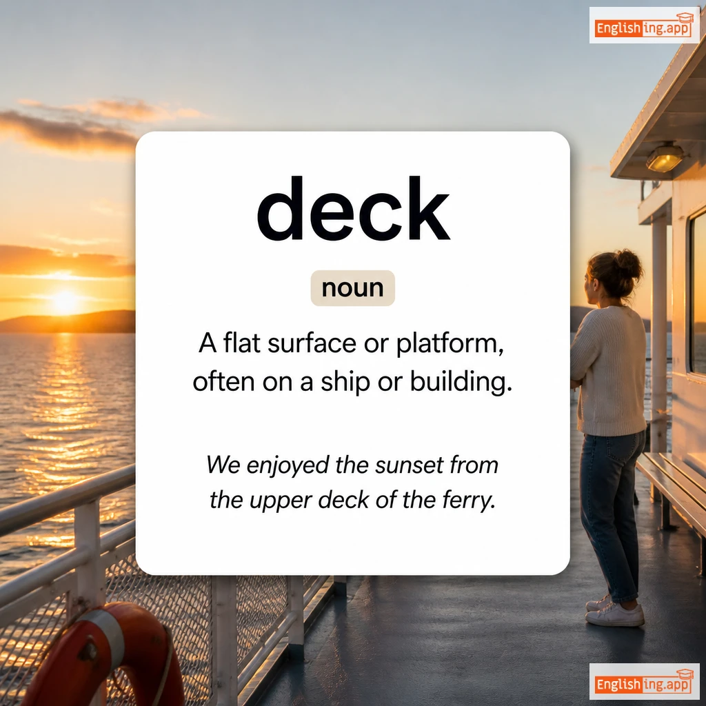 deck definition card — visual illustration of the meaning