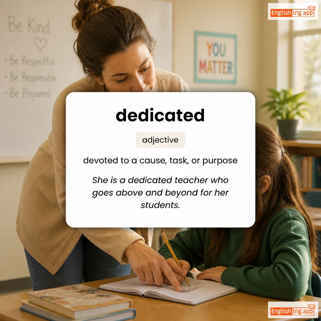 dedicated definition card — visual illustration of the meaning