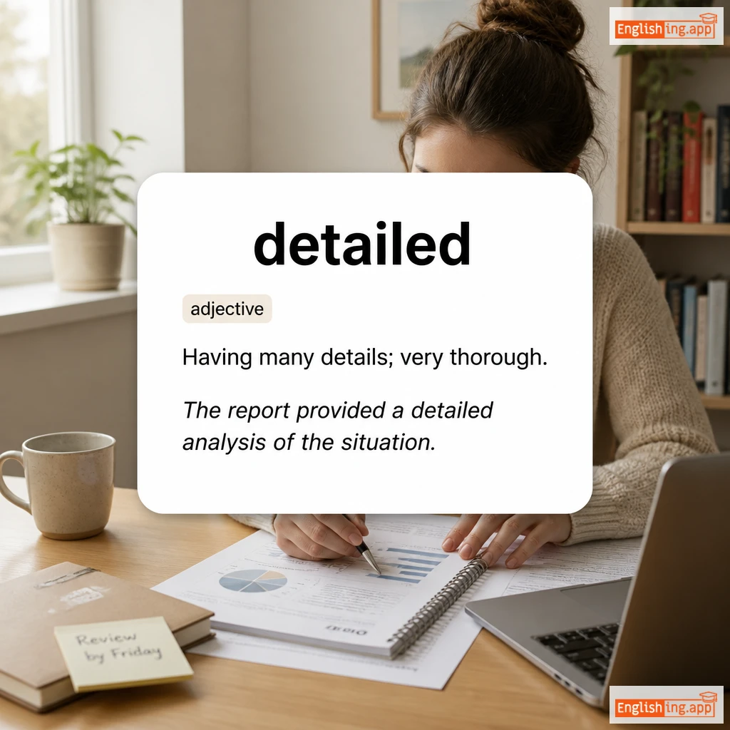 detailed definition card — visual illustration of the meaning