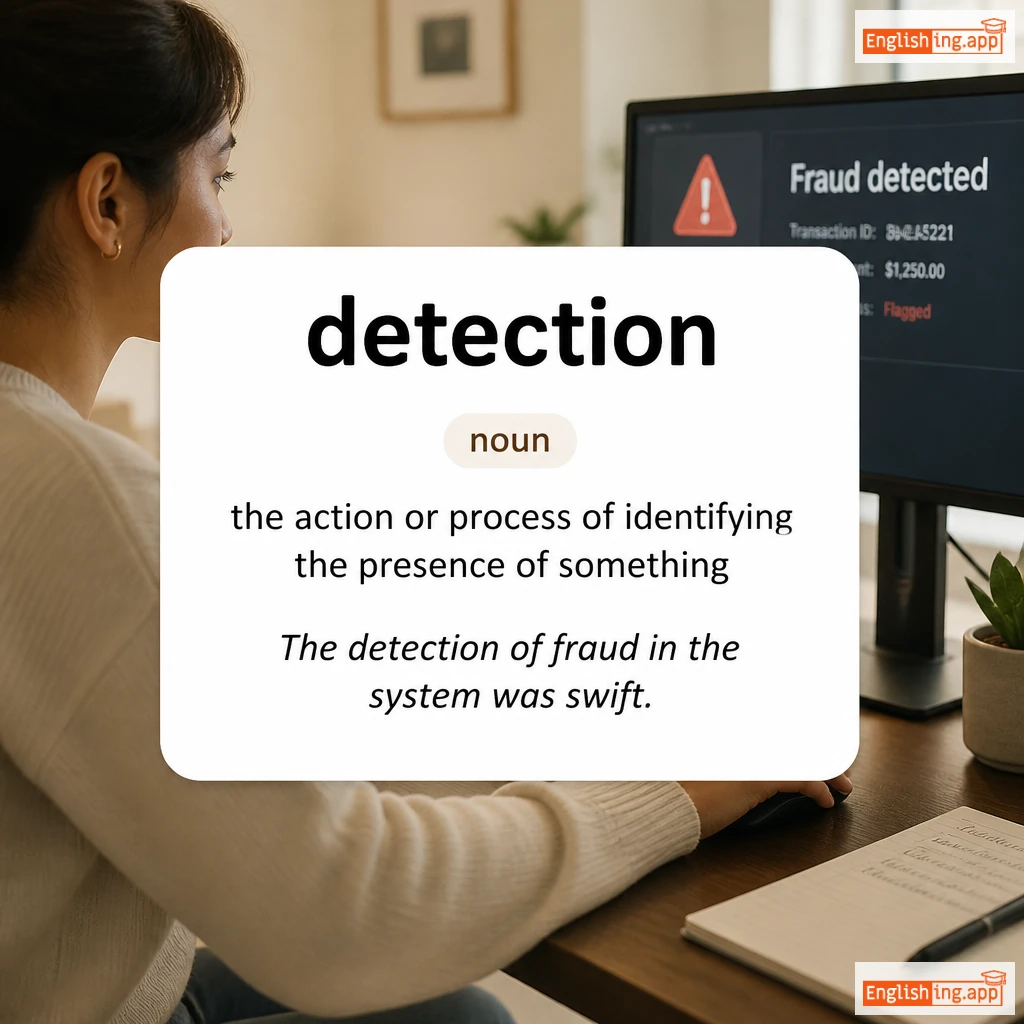 detection definition card — visual illustration of the meaning