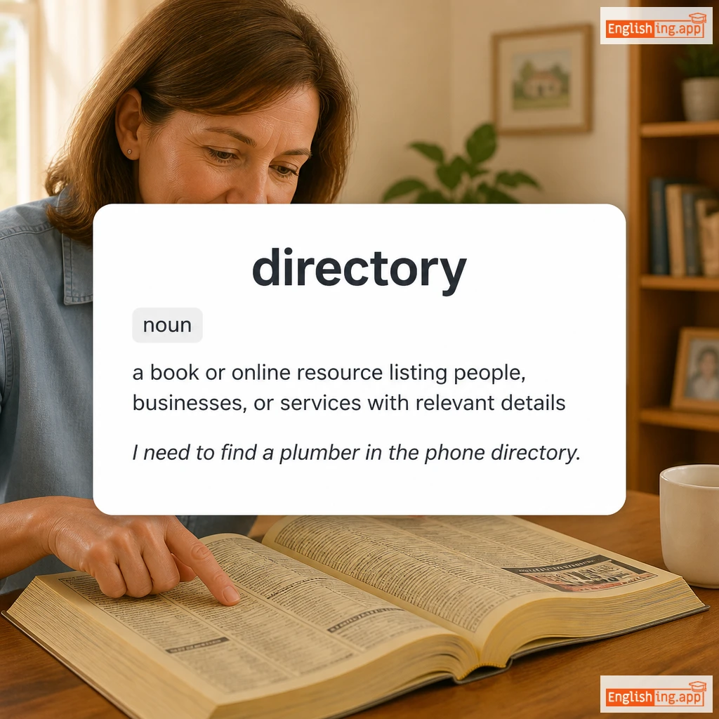directory definition card — visual illustration of the meaning