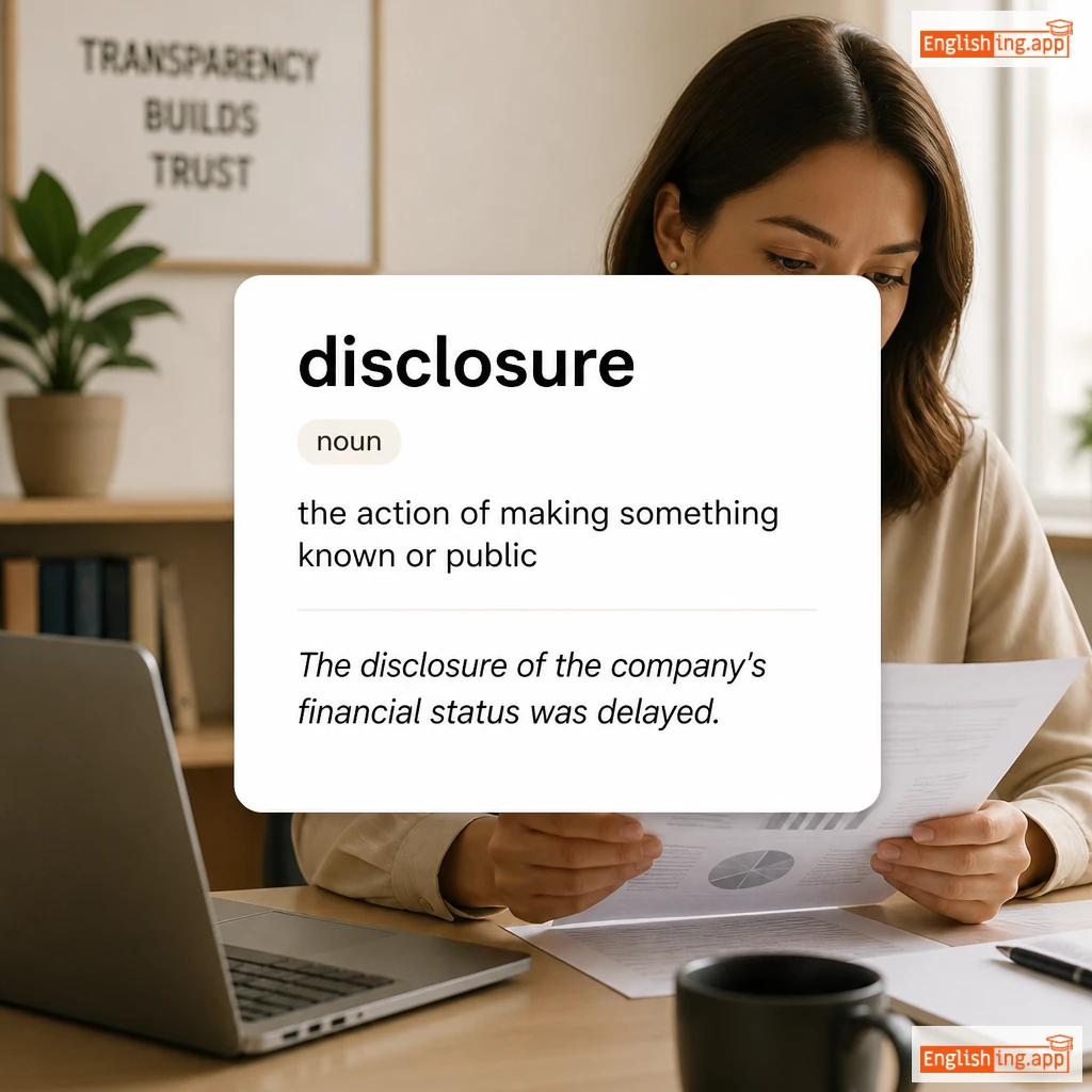 disclosure definition card — visual illustration of the meaning