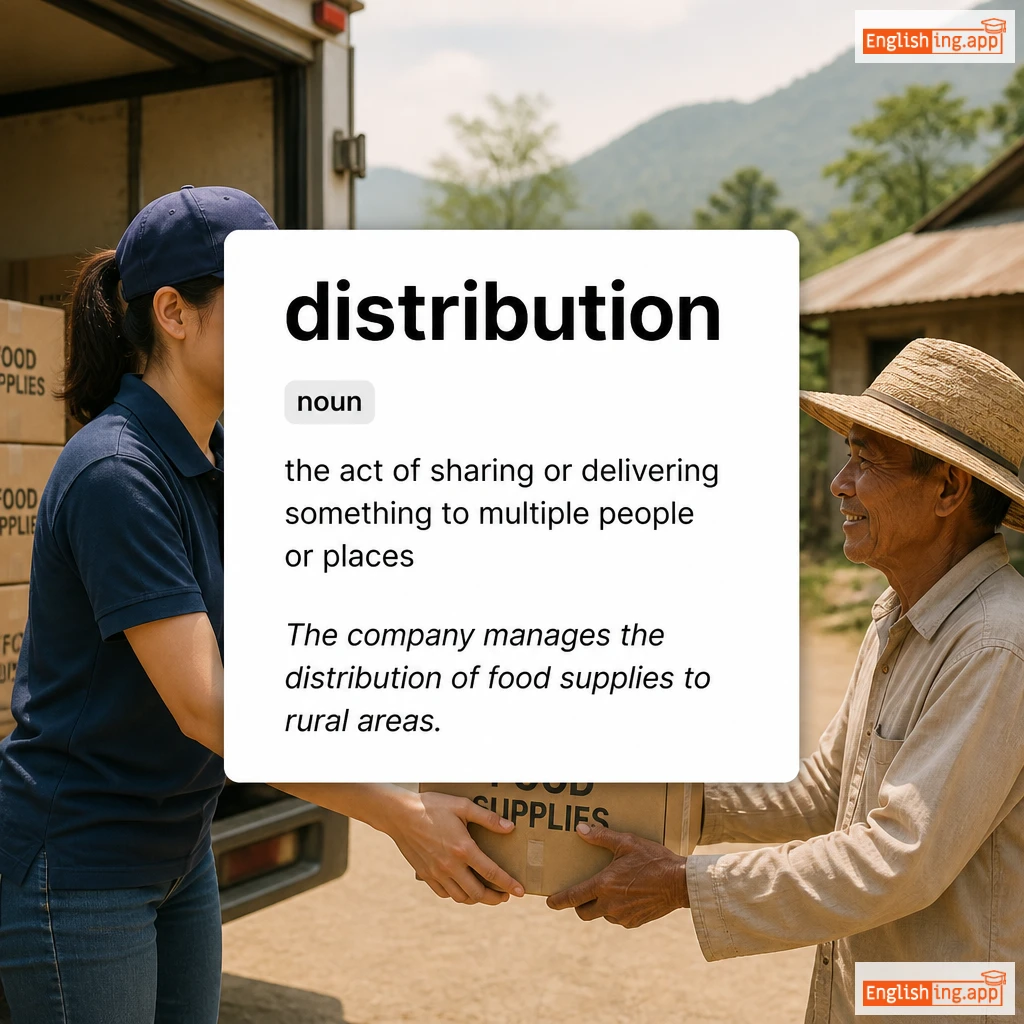 distribution definition card — visual illustration of the meaning