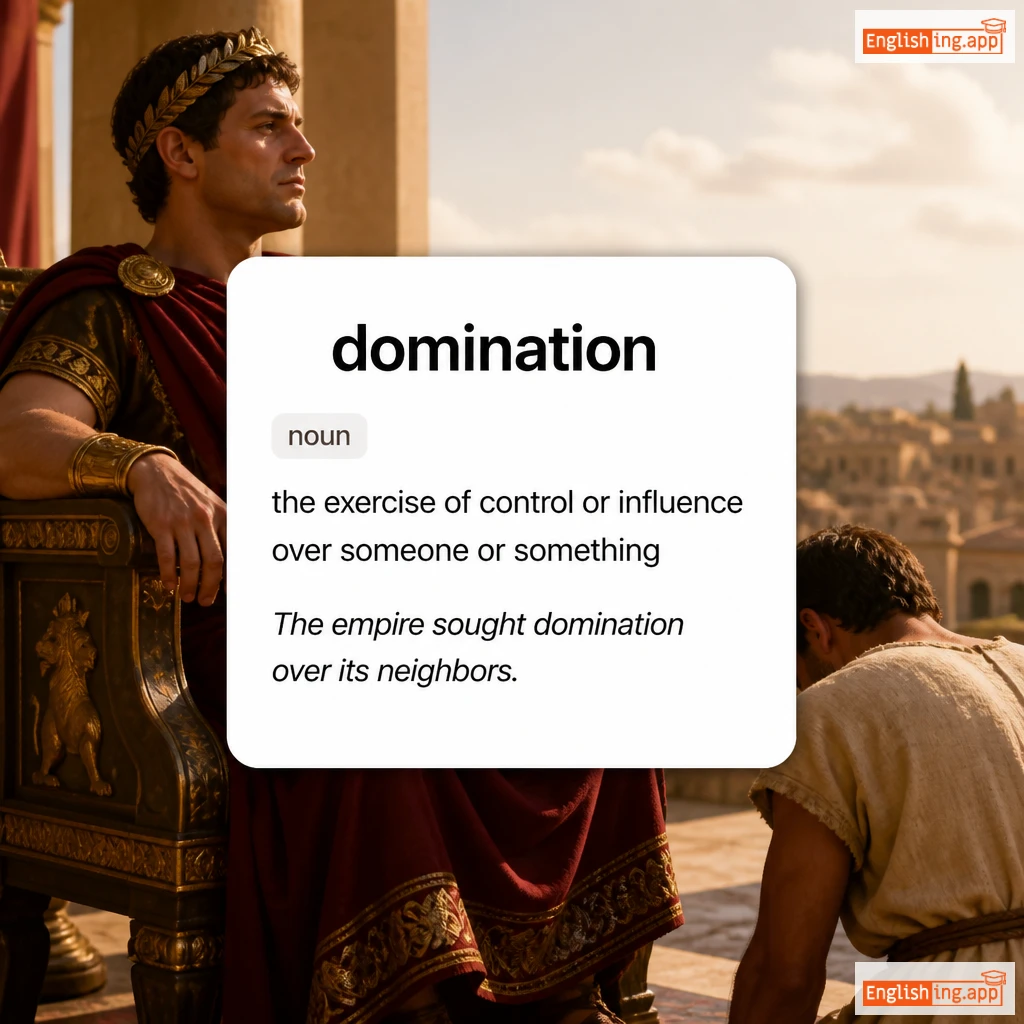 domination definition card — visual illustration of the meaning